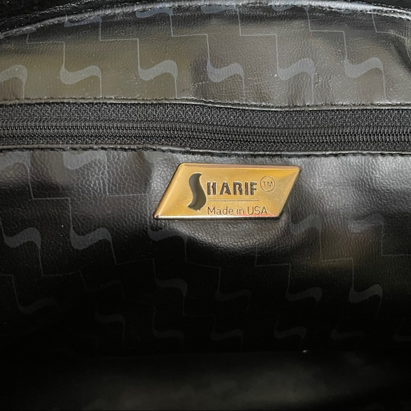 Vtg Sharif Reptile Leather Convertible Doctor Bag - Picture 6 of 12